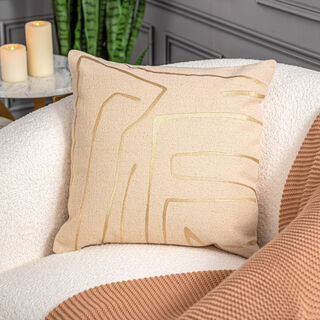 Gold Printed Cushion 50*50 cm
