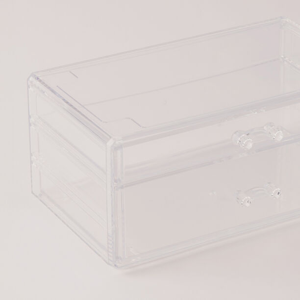 هومز منظم مكياج بلاستيك 23.8*15.3*10.8 سم image number 2