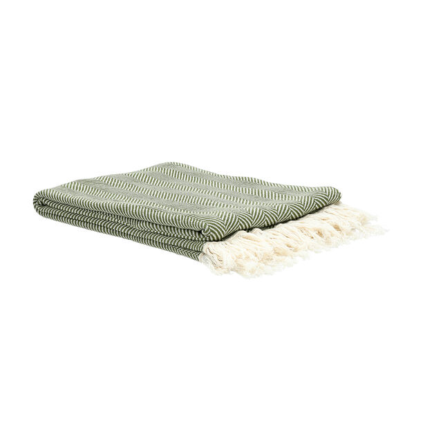 100% Cotton Knitted Throw image number 1