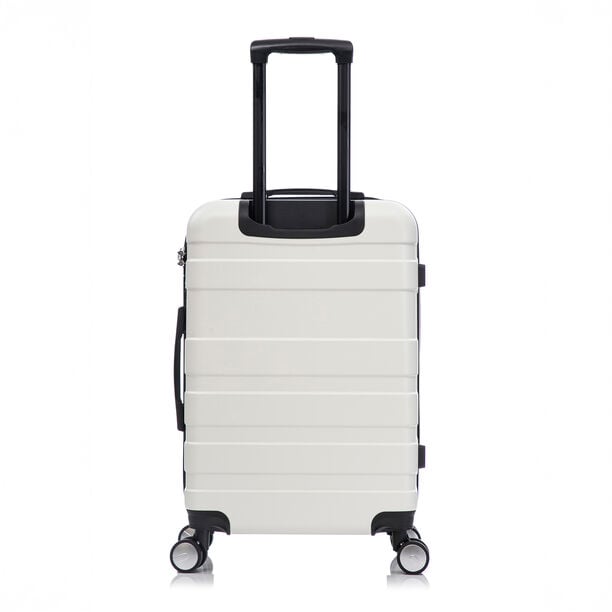 Travel Vision Abs Wheeled Suitcase, White, 24 Inch, 44*25.5*66.5 Cm image number 3