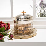 AMBRA SILVER PLATED BISCUIT BOX image number 0