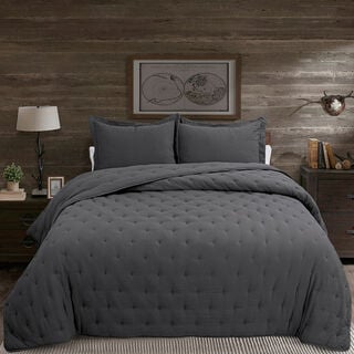 2 Pieces Twin Embroidered Comforter Set