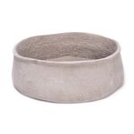 CEMENT PLANTER BOWL TAUPE image number 1