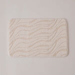 كوتاج دعاسة حمام من الفرو الصناعي، أبيض 40*60 سم image number 0