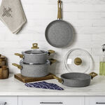 Alberto granite cookware set greystone 7 pcs image number 5