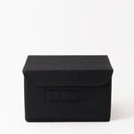 Homez Clothes Organizer Storage Box Polyester, Black 43*28*25Cm image number 1