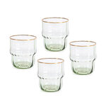 La Mesa Tumbler 4 Pieces Set Gray+Gold image number 0