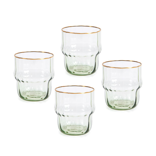 La Mesa Tumbler 4 Pieces Set Gray+Gold image number 0