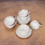 English Tea Cups Set Silver 250 Ml image number 2