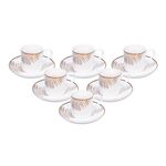 La Mesa Gold Leaf Coffee Cup Set 12 Pieces  image number 0