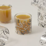 Dallaty grey glass Saudi coffee cups 6 pcs image number 3