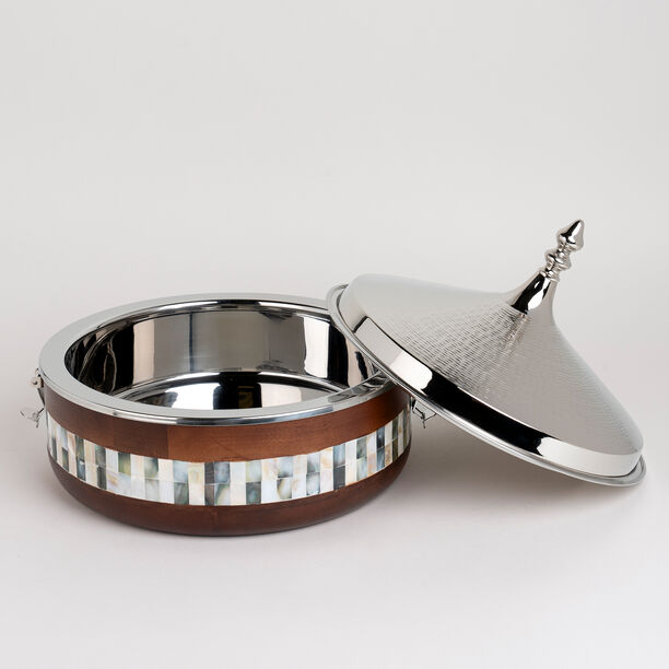 Large Food Warmer nickel Plated image number 2