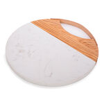Alberto Marble Cutting And Serving Board With Wooden Hand image number 0