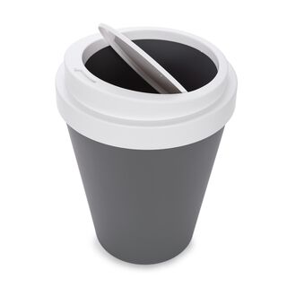Waste Bin With Swing Lid Grey 9L