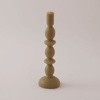 Homez Soya Wax Fade Candle, Beige 9*29Cm