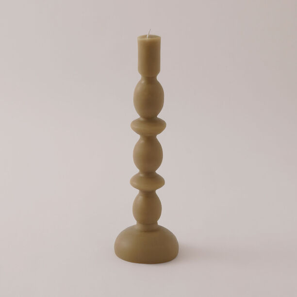 Homez Soya Wax Fade Candle, Beige 9*29Cm image number 1