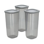 9 Piece Food Container set (350/1200/1750) Gray image number 1