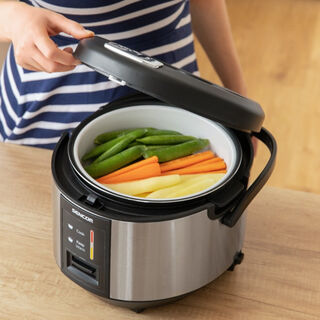 1.8L Sencor electric stainless steel silver rice cooker 700W