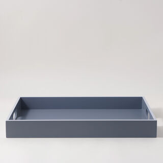 Dallaty Wood Rectangular Tray 50*35*6cm, Blue