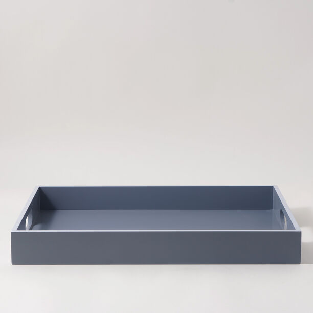 Dallaty Wood Rectangular Tray 50*35*6Cm, Blue image number 0