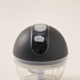 Alberto mini electric stainless steel garlic chopper 150ml in black