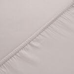 Boutique Blanche Fitted Sheet 100% Egyptian Cotton 400Tc Full, Silver 140*200 Cm image number 1