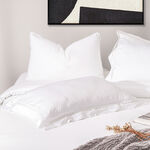 3Pcs cotton duvet cover 230*220cm with embelishment image number 1