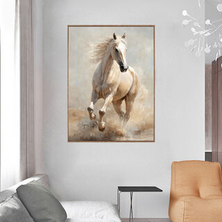 Homez galloping horse canvas wall art 90*120*4.5cm