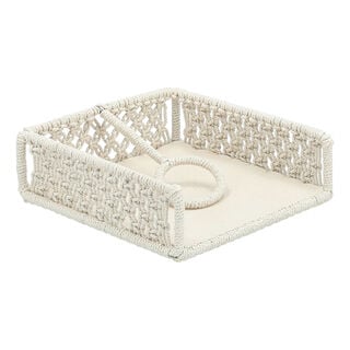 Homz Macrame Tissue Holder 18*18*8 cm