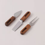 Alberto acacia wood oval cheese serving set 54.6*21.6*1.9 cm image number 3