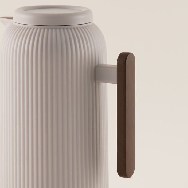 Dallaty Grey Plastic Thermos, 1L image number 4