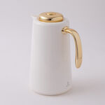 Dallaty Plastic Vacuum Flask, White 1L image number 0
