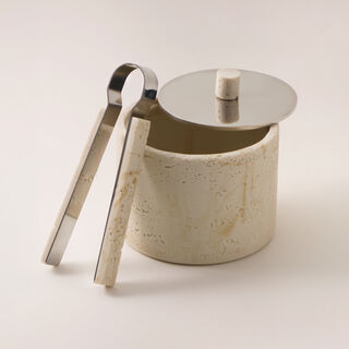 Homez oud burner set travertine collection 9.5*9.5*16.5cm