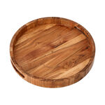 Tray Wood Arabesque Round image number 1