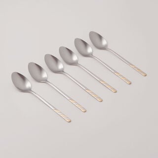 Pentola stainless steel dinner spoon set 6pcs with mirror polish 3mm