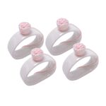 Dolomite 4 Pieces Napkin Ring Pink image number 0