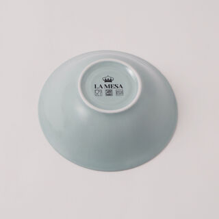 La Mesa embossed porcelain salad bowl set, 4pcs, green 7"