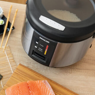 1.8L Sencor electric stainless steel silver rice cooker 700W