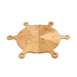 6Pcs Bamboo Serving Plates image number 0
