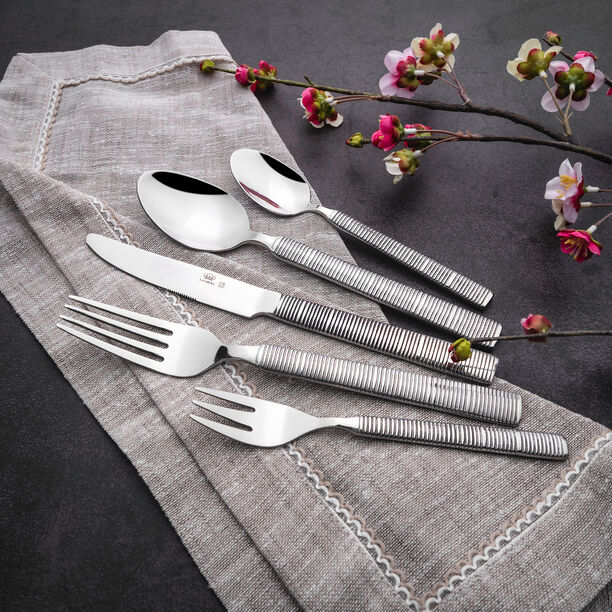 La Mesa silver stainless steel cutlery set 20 pc image number 0