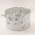 Alberto stainless steel 9pcs pot set with glass covers image number 1