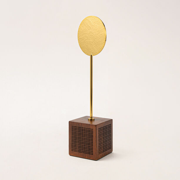 Homez wood and gold metal Ramadan decoration 9*7*30 cm image number 0