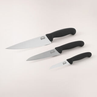 Samura butcher set of 3 stainless steel knives, black