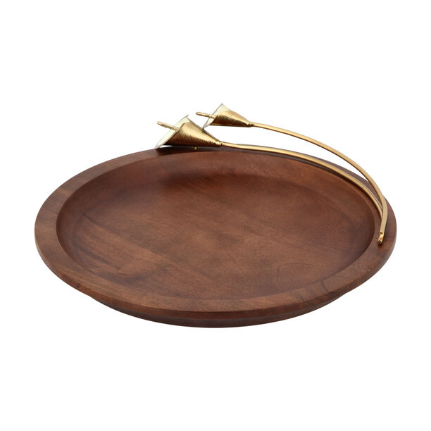 اشتري طبق تقديم خشبأونلاين نايس