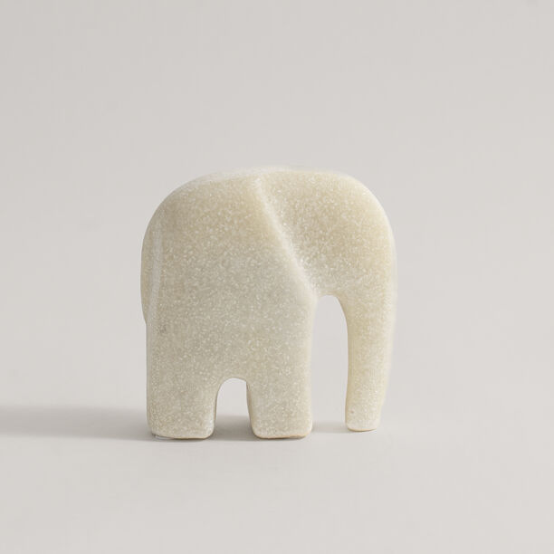 Homez resin elephant sculpture 13.5*6*14cm, offwhite image number 0