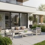 Homez Outdoor Sofa Set With Aluminum Frame Set Of 4Pcs image number 0