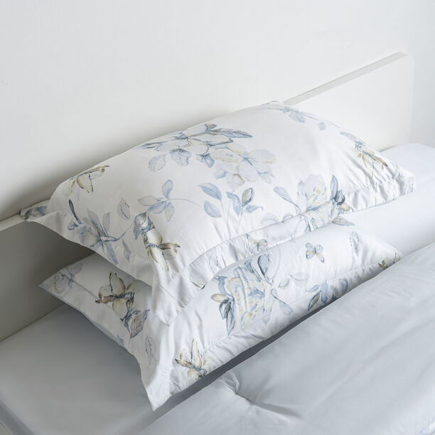 Cottage border floral 3pc comforter king blue 220*240cm image number 4