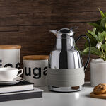 Dallaty steel vacuum flask leather grey 1L image number 3