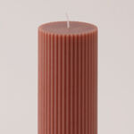 هومز شمعة من شمع الصويا، بني 7*7*15 سم image number 2