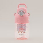 Pentola plastic water bottle 600ml, pink image number 1